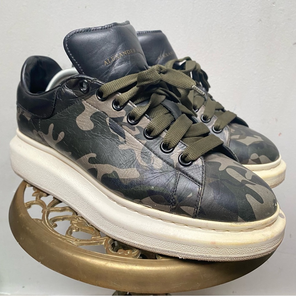 Alexander McQueen Oversized Camo Sneakers - Picture 1 of 14